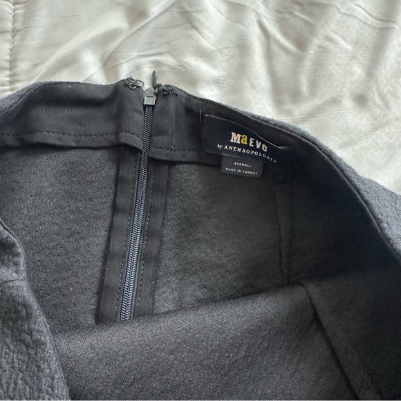 anthropologie maeve black button wrap skirt xxsmall - Picture 3 of 5